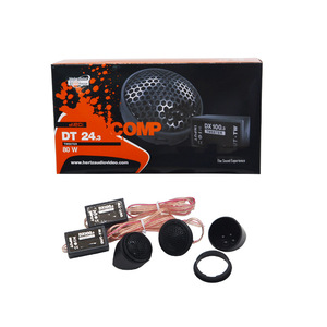 Hertz DT 24.3 Comp Tweeter 80W 4 Ohm <b>Car</b> Audio Speaker Pair with DX100.3 <b>Amplifier</b> and Wiring Kit - Product Image 1