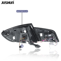 Lampu Belakang LED JUSHUN US Stock untuk BMW Seri 5 F10 F18 2011-2017 Lampu Sein Dinamis Rakitan Lampu Belakang Plug and Play