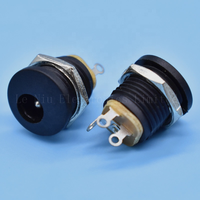 Prise DC Chine DC022 5.5 2.1 2.5 mm Blanc Connecteur 3 Broches Femelle Jack d'Alimentation DC Montage sur Circuit Imprimé DC-022