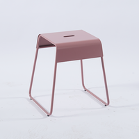 Table basse ronde d'art de fer minimaliste nordique petit métal imperméable léger pour les meubles de salon d'intérieur/extérieur