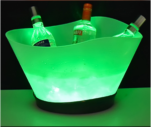 Led Transparante Wijn Champagne Bier <span class=keywords><strong>Plastic</strong></span> Ijsemmer Met Handvatten Grote Ijsemmers Ijskoeler Voor Feest - Product Image 3