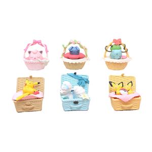 6 stile cesto sonno Pokemon giocattoli action figure <span class=keywords><strong>anime</strong></span> all'ingrosso giocattoli Pokemon ornamento decorativo scatola di bambole - Product Image 1