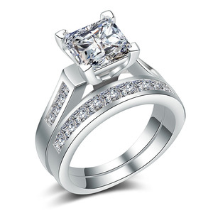 Anelli di Coppia Abbinati per Donna e Uomo, Fedi Classiche, Gioielli Romantici, Regalo e Accessorio - Product Image 1