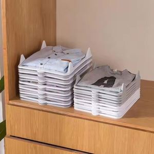 Multi-Functional Wardrobe <b>Storage</b> Separate Tools T Shirt Clothing Folder Board Home Closet Organizer - Product Image 6