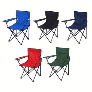 Chaises pliantes portables pour adultes avec sac de transport et porte-gobelet, design compact pour camping, plage et pique-niques - Product Image 2