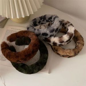 Genya Fashion Bandeaux à motif animal <span class=keywords><strong>Fourrure</strong></span> léopard Spa Cerceau à cheveux Eponge à bulles pour le lavage du visage Facile à nettoyer - Product Image 1