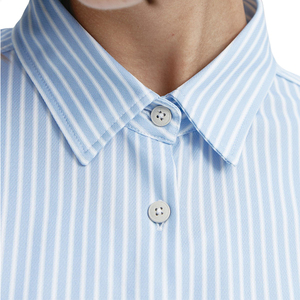 Benutzer definiertes Markenlogo 100% Baumwolle Damen hemden Langarm dekoration Übergroßes kariertes gestreiftes Hemd Übergroße Camisas - Product Image 4