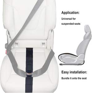 साचेक काली चमड़े की गर्भावस्था बम्प स्ट्रैप एडजस्टेबल लॉक-प्रकार की सुरक्षा पेट के जलरोधी संशोधित कार सीटों - Product Image 4