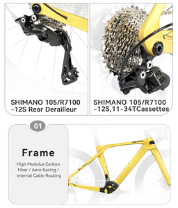 จักรยาน Twitter T10pro รุ่นพิเศษ พรีเมียม อีเดชั่น คาร์บอนเต็มคัน 24 สปีด เบรกดิสก์ ระบบเกียร์แบบกลไก โครงแอโร่ น้ำหนักเบา - Product Image 5