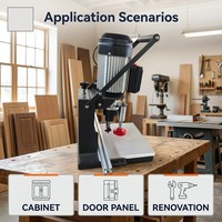 Machine à percer les charnières portative Sibit pour le travail du bois, moteur 220V 1.1kW, facile à utiliser pour les portes d'armoires, vente directe usine