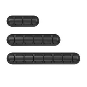 Organisateur de câbles auto-adhésif en silicone pour bureau, cuisine, salle de bain – Gestion des câbles d'alimentation et de données pour téléphone - Product Image 2
