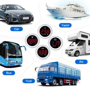 มาตรวัดแรงดันน้ำมัน52มม. มิเตอร์ดิจิตอลรถยนต์จอแสดงผล LED ไม่มีเซ็นเซอร์มาตรวัดน้ำมันดิจิตอลแบบกลมสำหรับรถยนต์12V 24V และรถบรรทุก - Product Image 6