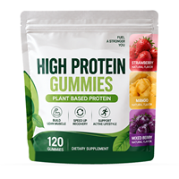 Gummies Riches en Protéines de Pois, 120 Pièces par Sachet, OEM ODM, Marque Privée, Fournisseur Fabricant Personnalisé, Complément Alimentaire de Qualité Alimentaire en Vrac