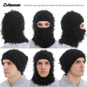 Pasamontañas JX Personalizado de Hip Hop, Gorro de Punto Desgastado, Máscara Facial Completa para Esquí, Pasamontañas de <span class=keywords><strong>Camuflaje</strong></span> para Mujer, Gorro de Esquí Afelpado - Product Image 5