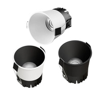 Mini projecteur LED COB anti-éblouissement en aluminium 3W-15W, dimmable, 110V-220V, éclairage intérieur à montage au plafond
