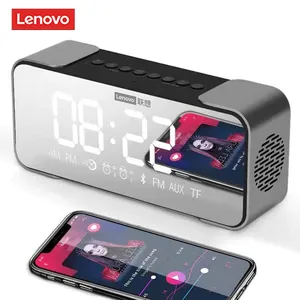 Lenovo L022 אלחוטי רמקול BT5.0 LED שעון מעורר TF כרטיס AUX 1800mah נייד ספורט רמקול סאב עבור טלוויזיה טלפון מחשב