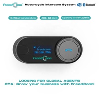 Casque FreedConn T COM SC, intercom moto pour 3 motards, écran LCD, haut-parleur, interphone pour casque de moto