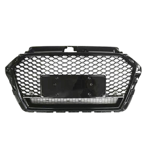Car <span class=keywords><strong>A3</strong></span> S3 Gloss Black Honeycomb Grille Modifiée Style RS3 Carbon Fiber Front Bumper Grill pour <span class=keywords><strong>Audi</strong></span> <span class=keywords><strong>A3</strong></span> S3 8V.5 2017 2018 2019 - Product Image 5