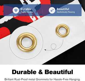 Drapeaux religieux Jésus-Christ Dieu Croix 3x5 pieds, imprimés recto-verso, en polyester 100D léger, bannière de jardin extérieur, laiton - Product Image 3