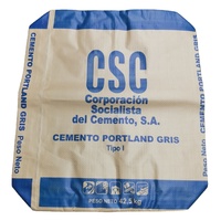 Sac en plastique écologique à fond carré avec valve pour ciment 25KG 50KG, sac tissé en PP vide, sac AD Star