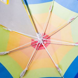Paraguas Recto Personalizado para Actividades Infantiles en Jardín de Niños, con Mochila Impresa, Apertura Automática, Material Pongee 190T para Uso en Exteriores - Product Image 4
