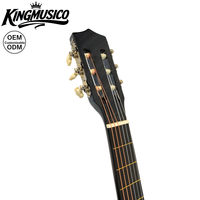 Guitare classique pleine taille avec corps en tilleul, touche teintée, cordes en acier, idéale pour les débutants, les étudiants et la pratique