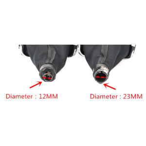 Poignée de levier de vitesse manuelle en cuir pour Volkswagen Golf 4, soufflet de levier de vitesse 12mm 23mm, design ergonomique - Product Image 3