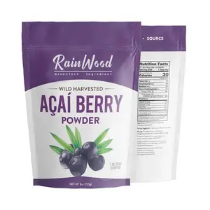 OEM Factory Supply Private Label 100g Organic Natural Fruit Powder Acai Berry Powder