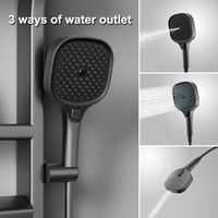 Panneaux de douche thermostatiques modernes en acier inoxydable OEM avec affichage numérique LED supérieur à 360 degrés et touches de piano