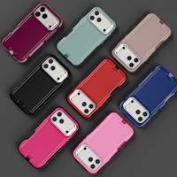 Heavy Duty PC TPU Mobiele Telefoonhoesje Verborgen Camera Ringstandaard Ingebouwde Magneet Beschermhoes voor iPhone 18 Pro Max 17 Hoesje B2B