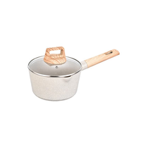 Ensemble de casseroles en aluminium forgé antiadhésif personnalisé de 10 pièces avec couvercle en verre, fond en acier inoxydable écologique, compatible avec les cuisinières à gaz