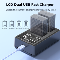 Kit de chargeur de batterie pour appareil photo CE ROHS FCC EN-EL25 1350mAH 7.4V pour Nikon Z50II Z30 Z50 ZFC SLR, haute capacité, universel