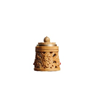 Pendentif sachet en bois de santal, forme irrégulière, design traditionnel, aromathérapie, accessoires d'anniversaire - Product Image 4