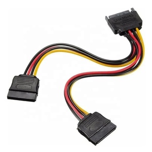 <span class=keywords><strong>Cable</strong></span> de alimentación de conector de alta calidad, divisor HDD de potencia de 15 pines SATA macho a 2 hembra de 15 pines - Product Image 1