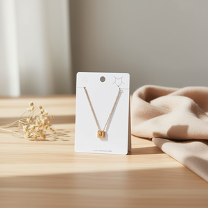 Collar de Acero Inoxidable con Colgante de Letra J de 12x14cm, Joyería de Moda - Product Image 2