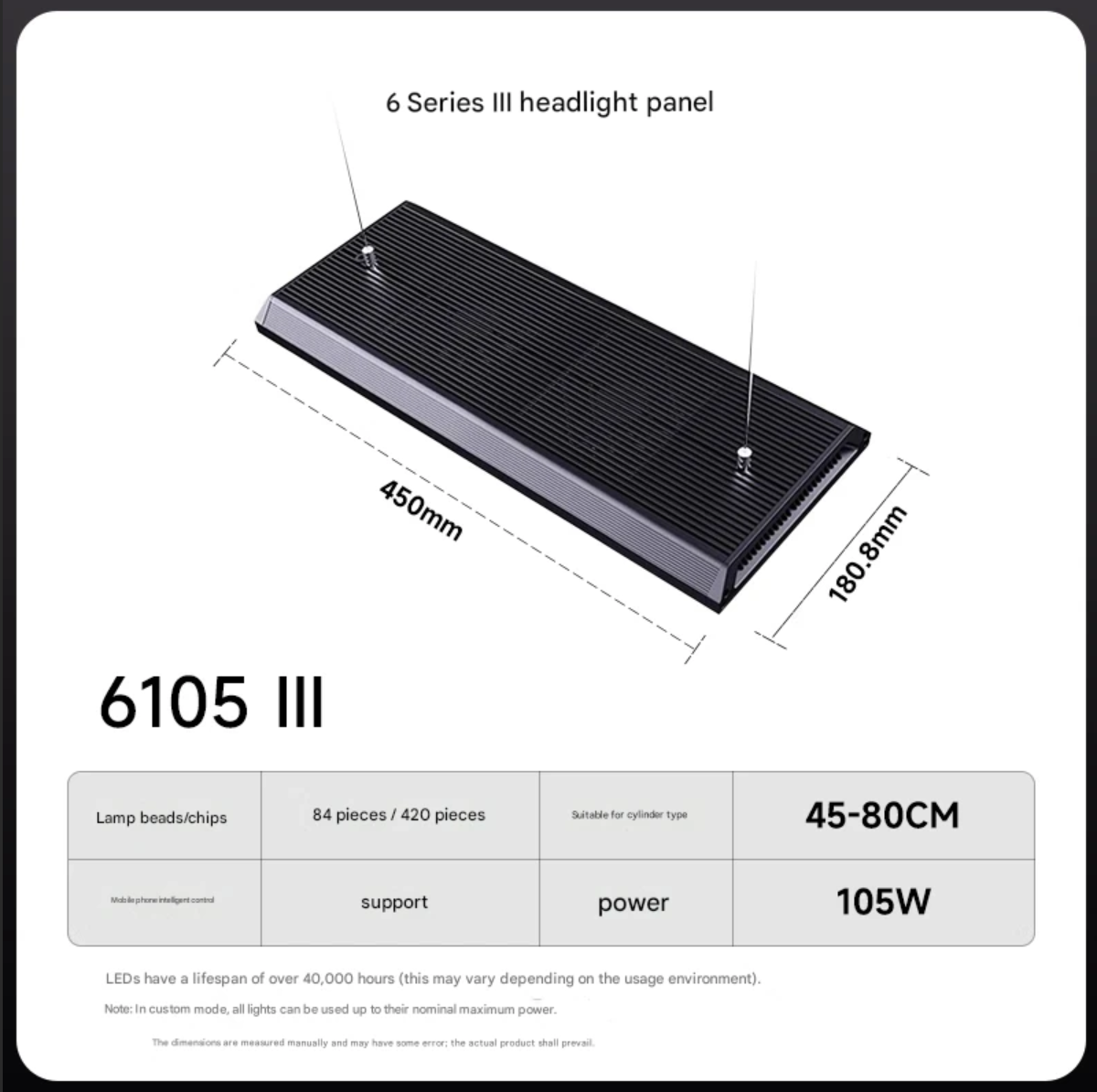 Série 6 de troisième génération 6105P [Réservoir de 45 à 80L]