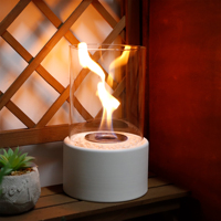 Indoor Outdoor Tabletop <strong>Fireplace</strong> White Bioethanol Metal <strong>Fireplace</strong> <strong>Best</strong> Smores Maker Freestanding Fire Pit for Patio