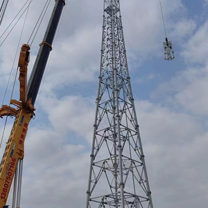 Tour tubulaire galvanisée à hauteur personnalisable à 4 pieds-Tour de <span class=keywords><strong>communication</strong></span> de signal mobile 4G/5G - Product Image 3