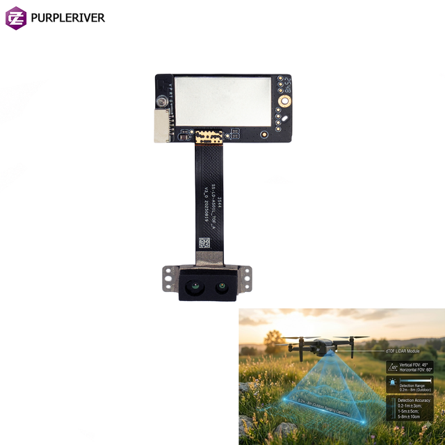 Lidar Sensor DToF 3D Scanner Downward Sensing 60° FOV with Forward Obstacle Sensing for UAV Obstacle Avoidance
