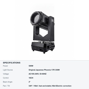 ไฟหัวเคลื่อนที่แบบกันน้ำ 500W 17R 350W 24 ปริซึม สำหรับคอนเสิร์ตและเวที - Product Image 6