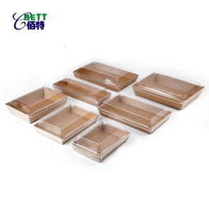 Caja de embalaje desechable de doble capa para comida, rollo de pan suizo para comida de perro caliente, panadería de <span class=keywords><strong>sushi</strong></span>, contenedor para llevar - Product Image 6