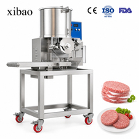 XIBAO Vollautomatische Hamburger-Pattymaschine Rind- und Hähnchenfleisch-Burger-Formmaschine Kommerzielle Industrielle Fleischverarbeitungsanlage