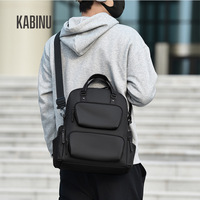 Sac à dos pour ordinateur portable 15,6 pouces avec logo personnalisé, imperméable, multi-poches, pour hommes, sac à dos d'affaires pour ordinateur