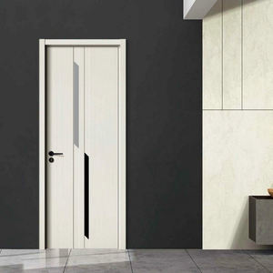 Modern, simple and light luxury unpainted solid wood bedroom <b>door</b>, paint-free wood <b>door</b>, bedroom set <b>door</b> - Product Image 4