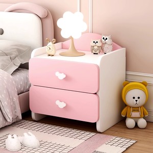 YQ Hot Selling Modern Night Stand with 2 Drawers Pink and <strong>Blue</strong> Color for Kids of Nightstand <strong>Bedside</strong> <strong>Table</strong> - Product Image 1