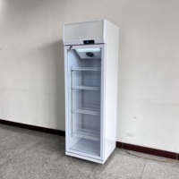 Vitrine réfrigérée commerciale à onduleur à porte unique pour boissons Mode de refroidissement par air à économie d'énergie