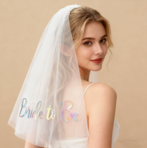 DAMAI Accesorios de Boda al por Mayor, Diadema de Novia, Velo Transparente Blanco, Suave y Duradero, Tocado para Fiesta Nupcial - Product Image 4