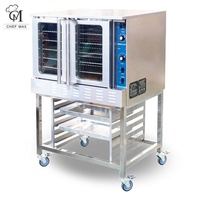 Four à convection commercial double couche CHEFMAX de style américain, four à gaz et électrique, four à tandoor, four à convection pour boulangerie