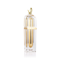 Nouveau design Bouteille de poisson Emballage cosmétique acrylique Pot de crème carré Bouteille pompe lotion