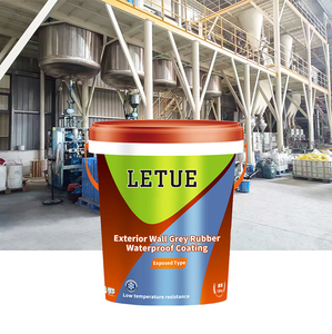 Pittura Liquida Monocomponente Antinfiltrazione per Tetti e Pareti Esterne, Rivestimento Impermeabile in Gomma Grigia per Applicazione a Pennello - Product Image 5